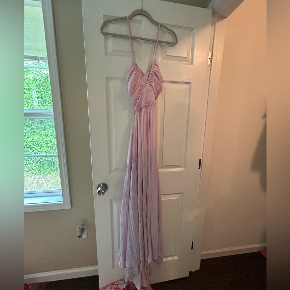 Free people maxi dress with open back
